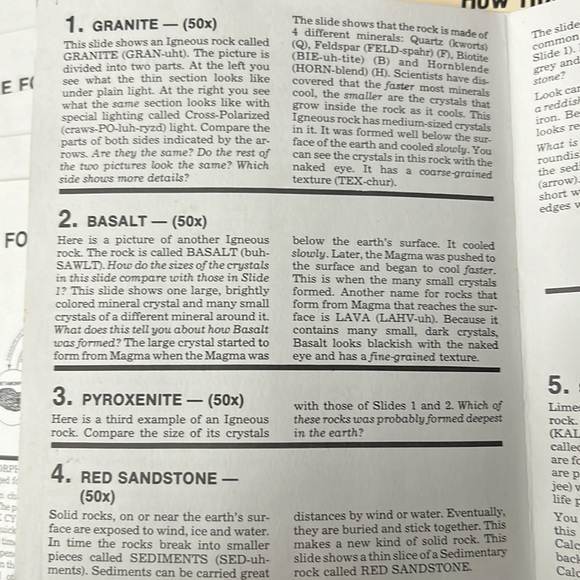Science microscope slide set 115 How Rocks are Formed - Picture 3 of 11